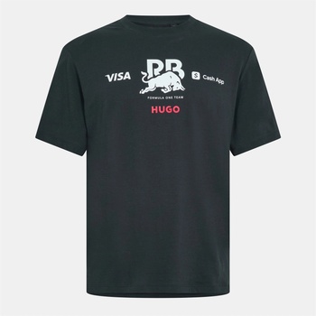 Hugo Тениска Hugo Racing Bulls Tsunoda F1 2025 T-Shirt - Black