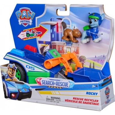Spinmaster Paw Patrol Pátrání a záchrana: Rockyho recyklační vozidlo se 2 figurkami