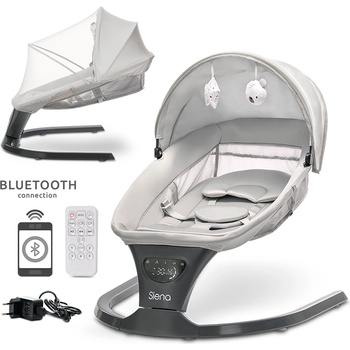 Lorelli Premium ЕЛ. ШЕЗЛОНГ С ЛЮЛЕЕНЕ siena light grey (10090110001)