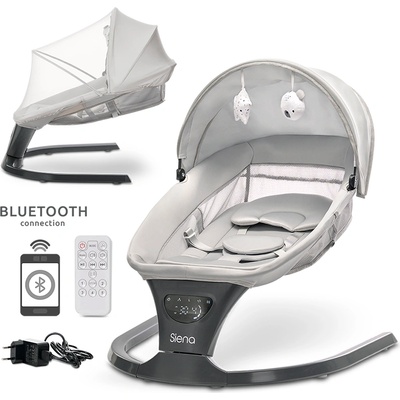 Lorelli Premium ЕЛ. ШЕЗЛОНГ С ЛЮЛЕЕНЕ siena light grey (10090110001)