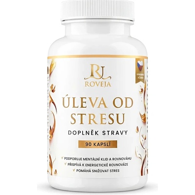 Roveja Úleva od stresu adaptogeny a hořčík pro klidnou mysl 90 kapslí
