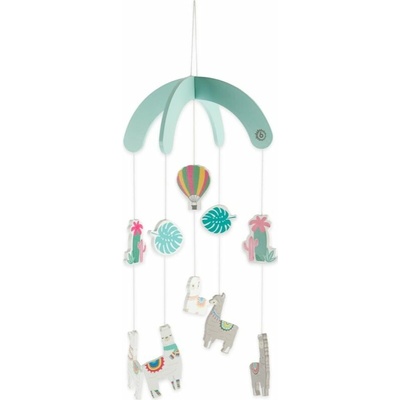 Bieco Wooden Mobile kolotoč na postieľku 0 m+ Llama 1 ks