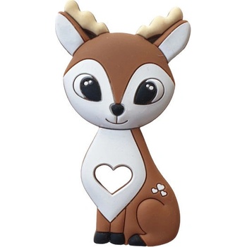 Kidi Love hrýzatko silikon Bambi 9cm brown
