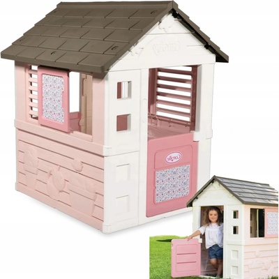 Smoby domeček Corolle Playhouse s 2 okny se žaluziemi a posuvnými okenicemi a 1 poloviční dveře UV filtr od 2 let