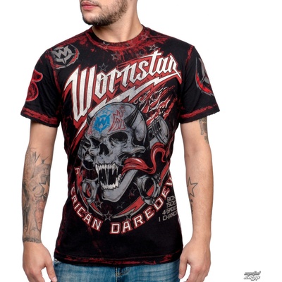Wornstar tričko hardcore American Daredevil čierne