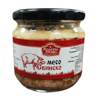 Родопа Троян Месо Свинско в буркан Родопа Троян 320гр