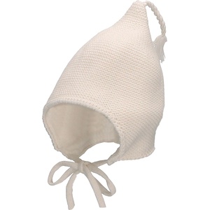Sterntaler Плетена бебешка шапка Sterntaler - От органичен памук, 45 cm, 6-9 м, бяла (4702242-908) - ozone