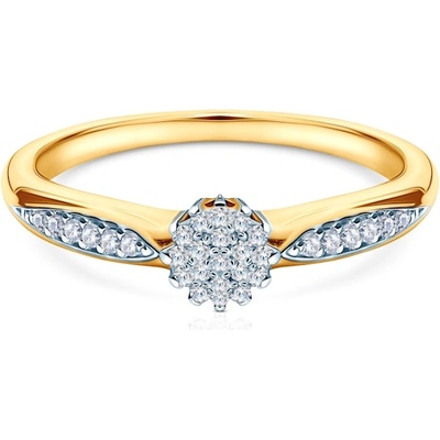 SAVICKI Годежен пръстен Savicki: двуцветно злато, диамант