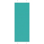 vidaXL Плисирана щора, петролно зелена, 75x200 см, ширина на плата 74, 4 см, полиестер (4015410)