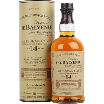 The Balvenie Carribean Cask 14y 43% 0,7 l (tuba)