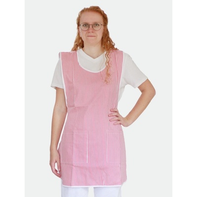 Artep Vázací zástěra mušketýrka červenobílý pruh kepr