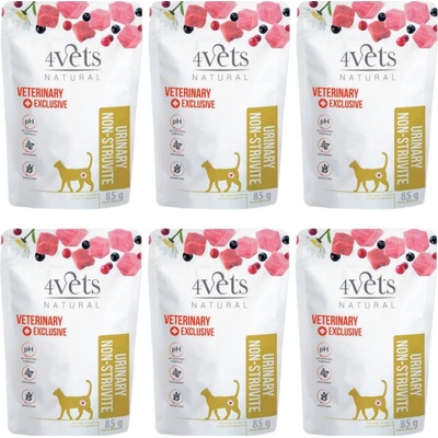4VETS Natural Urinary Non-struvite 6 x 85 g