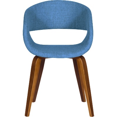 Carmen Трапезен стол Carmen 9975 - орех - син (3530305_5)