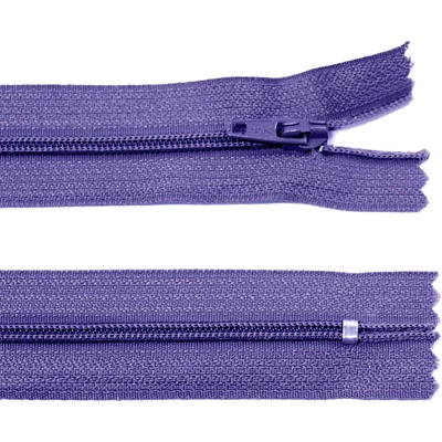 Spirálový zip no.3 nerozepínací 60cm - více barev color: 593 fialová