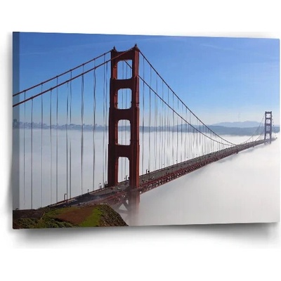 Sablio Obraz Golden Gate v hmle - 90x60 cm