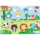 Drevené hračky Trefl Fisher Price vkládačka Divoká zvířátka