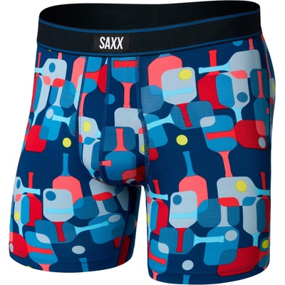 Saxx Мъжко синтетично термобельо Saxx Daytripper Boxer Brief Fly Synthetic base layer - Pickle Paddle / Navy Dawn - размер XXL (014-1920-1315)