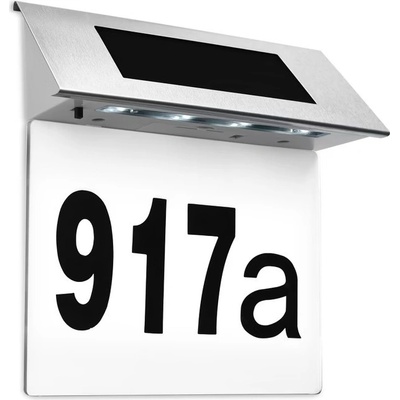 Monzana LED solární domovní číslo bílé 105371