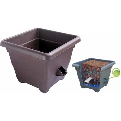 Nohel garden kvetináč samozavlažovací BERGAMOT plastový 30x30x24cm
