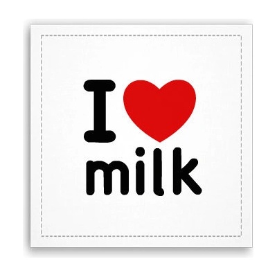 Fotoobraz 40x40 cm I Love milk