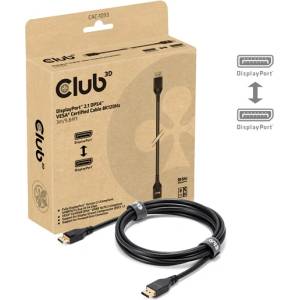 Club 3D кабел - CAC-1093 (DisplayPort 2.1, 8K120Hz, 3 m, DP54, VESA сертификация, M/M) (CAC-1093)