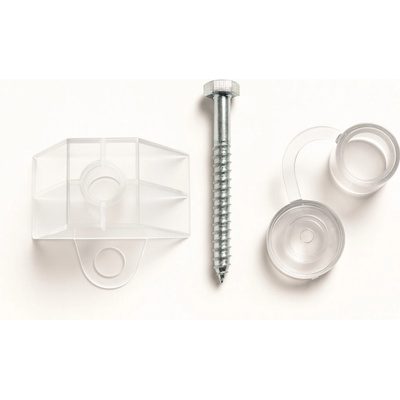 SADA 10-50 ks pro TRAPÉZ 76/18 mm vrut, dist. podložka, PVC podložka s čepičkou (Montážní sada na TRAPÉZ) – Hledejceny.cz