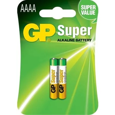 GP Batteries Алкална батерия gp 1.5v aaaa lr61- 2бр. в опаковка gp (gp-ba-25a-u2)