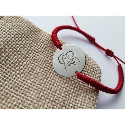 Сребърна гривна Майчина Любов (ДСГ6)