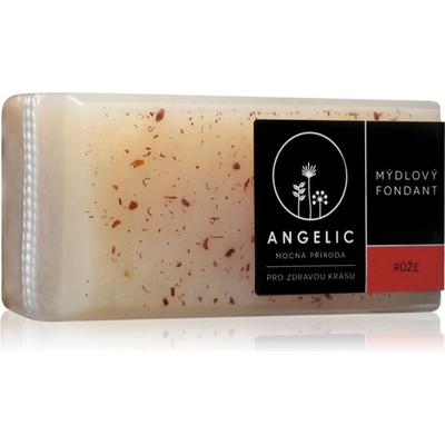 Angelic Soap fondant Růže екстра лек натурален сапун 200 гр