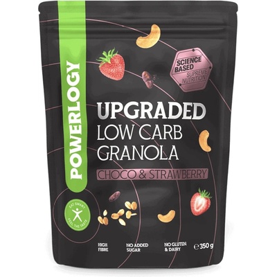 Powerlogy Upgraded Low Carb Granola Choco & Strawberry 350 g