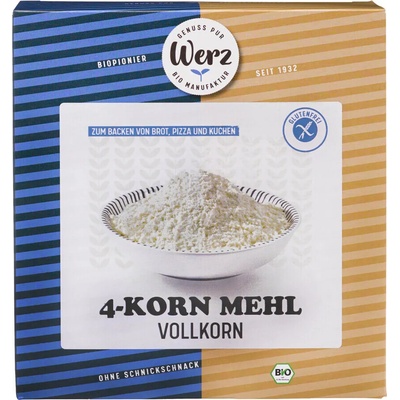 Werz 4zrnná celozrnná mouka bezlepková 0,5 kg