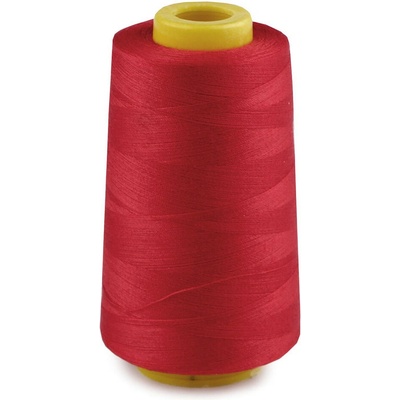 Polyesterové nitě pro overlocky i klasické šití návin 3000 yards PES 40S/2 Varianta: 4 (613) červená, Balení: 1 ks