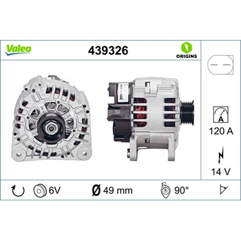 Alternátor VALEO 439326