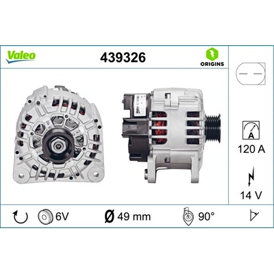 Alternátor VALEO 439326