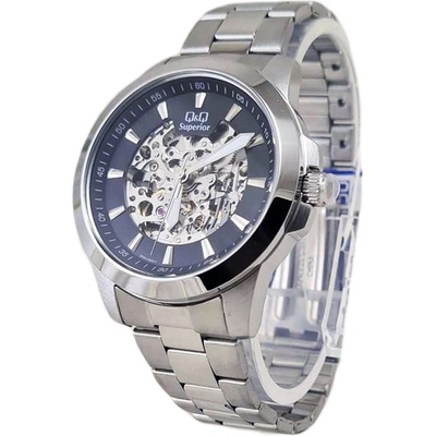Q&Q Мъжки автоматичен часовник Q&Q Superior Skeleton - S09A-500VY (S09A-500VY)