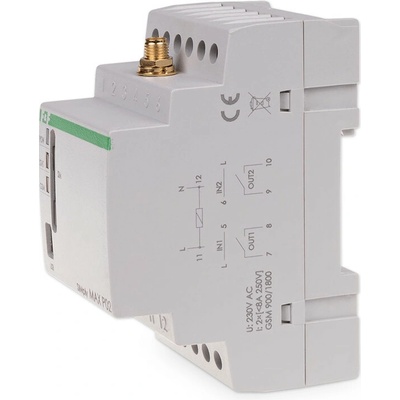 SIMply MAX P02 - GSM relé ZAPNI/VYPNI, 230V, 8A, 2x NO