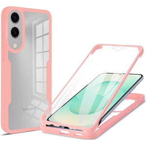 Techsuit Калъф за Samsung Galaxy S25 Edge - Techsuit - ColorVerse 360 Series + Screen Protector - Pink