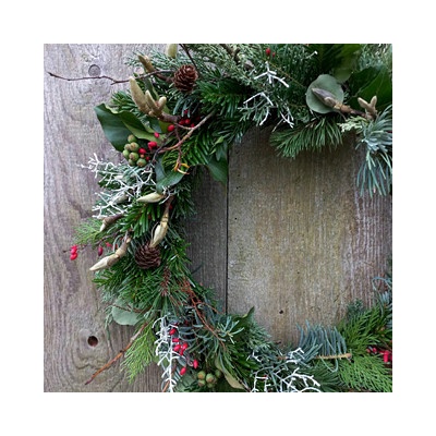 Balkonika Vánoční věnec na dveře úzký divoký 45 cm – Zboží Dáma