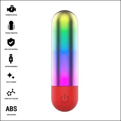 Intense debbie rainbow clitoris vibrating bullet