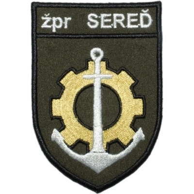 Nášivka "žpr Sereď" 6,3x9cm se SZ - olivová