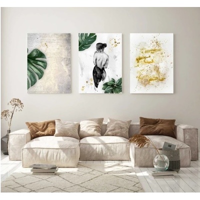 Divio Třídílný obraz na plátně , vzor 20339 Velikost: 60x120 cm