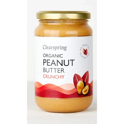 Clearspring Arašidové máslo chrumkavé BIO 350 g