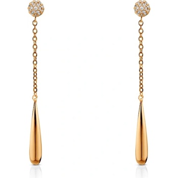 SAVICKI Обеци Eterniàle, позлатено сребро , цирконии