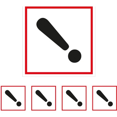 Walteco Symbol GHS 07 – DRÁŽDIVÉ 100x100mm, samolepka Množstvo: 5 ks , 20138BP1