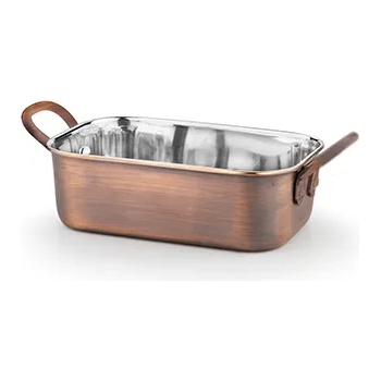 Image 1 of Horecano ANTIQUE-Ростер правоъгълен с медно покритие 14.50cm x 9.50cm x 4.50cm- 450 ml(SG-95349(B) (0184140)