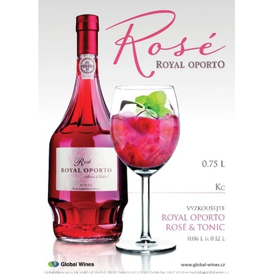 Royal Oporto Pink Rosé 19% 0,7 l (holá láhev)