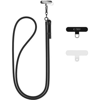 Snúrka na krk TECH-PROTECT C1S crossbody čierna/čierna