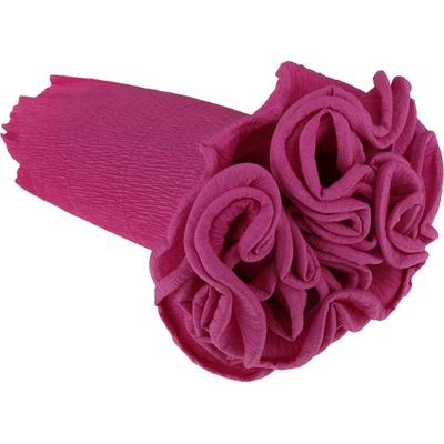 Krepový kornout 25cm x 2,5m 550-RŮŽOVÁ