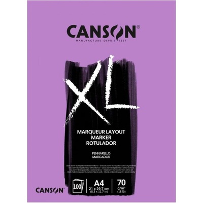 Canson Skicák XL Marker lepený na krátké straně 70g m2 100 listů A4