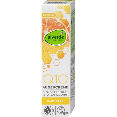 Alverde Naturkosmetik Q10 oční krém bio grapefruit & bio rakytník 15 ml
